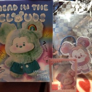 AUTHENTIC Disney | Miniso Mickey “Head In The Clouds” Plush Keychain